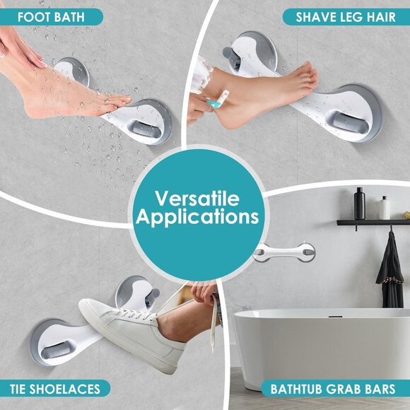 Yeonmi Shower Foot Rest, Shower Stool with Powerful Suction - Picture 3 of 7